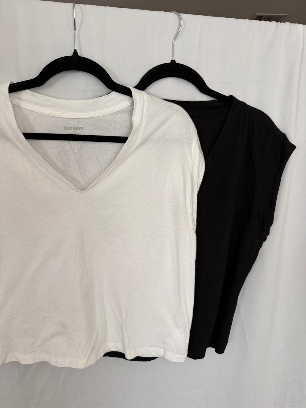 Lot of two Old Navy Women's tees- black and white